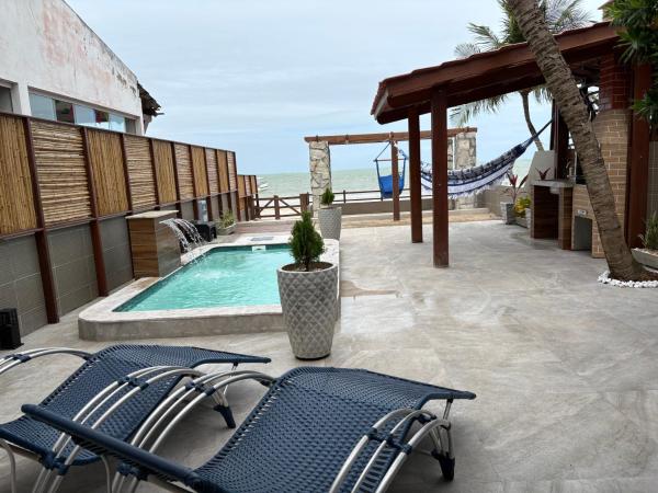 Casa completa pé na areia, Boek Vakantiehuis Hotels in Bahia met zwembad, Zwembad