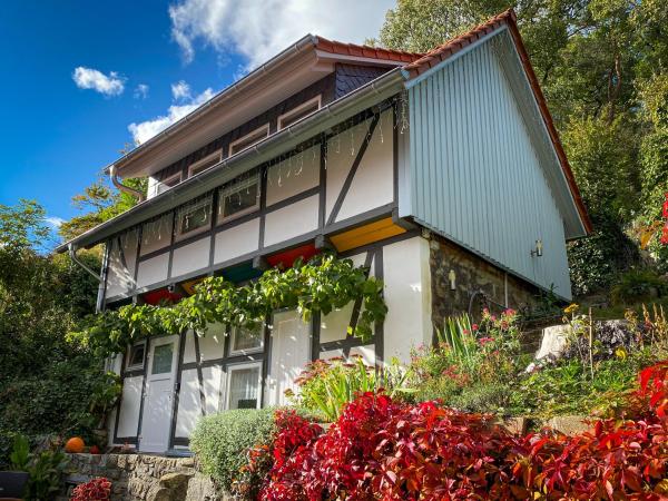 Harz im Glück - Fachwerkhaus für zwei in Wernigerode, Boek Vakantiehuis Garz Hotels met Parkeerplaats, Parkeren