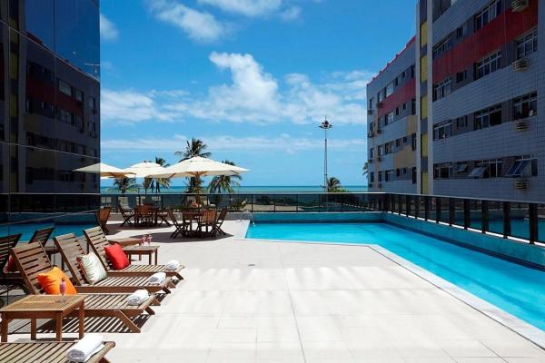 Recife Flats Beach Class Internacional, Boek Appartement Hotels in Bahia met zwembad, Zwembad