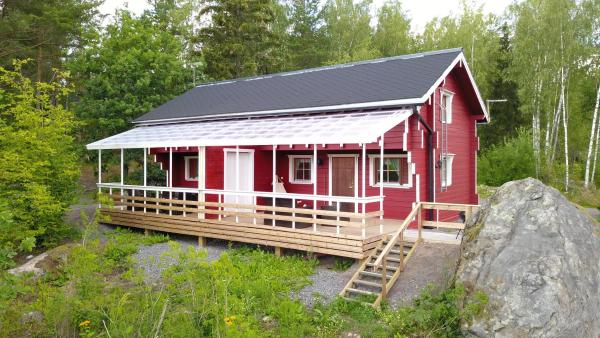 4 hengen luhtimökki, Boek  Naantali Zuid Finland