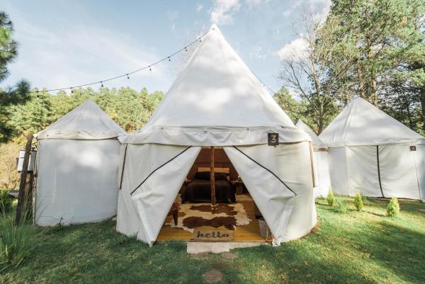Exclusivo glamping en el bosque, Boek Camping Jalisco Campings, Camping