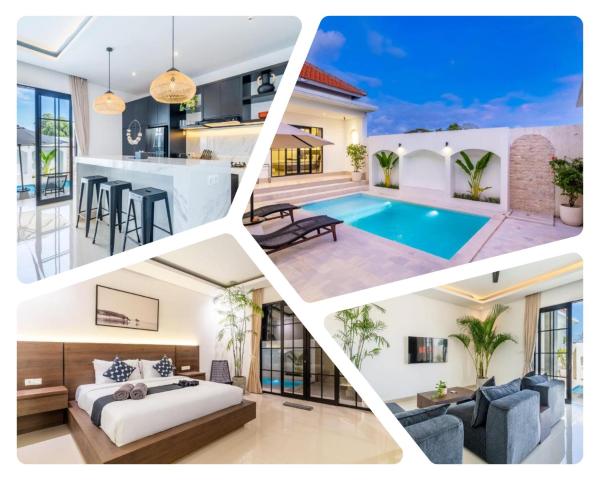 The R Villa Bratan - 3BR Serene Getaway in Canggu, Boek  Bali Hotels met een Zwembad, Zwembad
