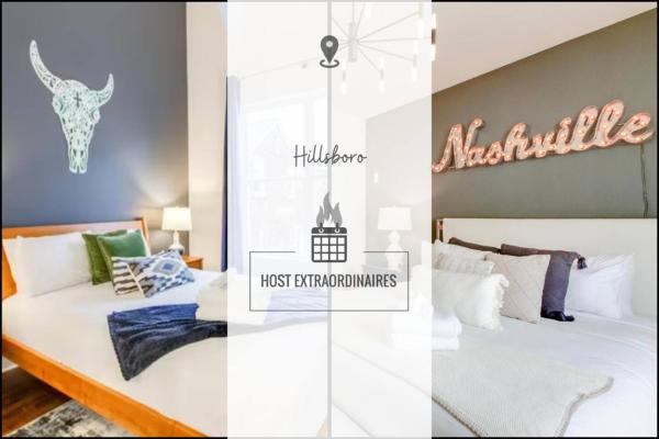 Two Townhomes Rooftop Patios Hillsboro Village, Boek  Nashville International Airport 