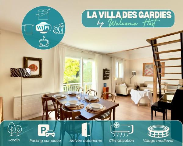 La Villa des Gardies, Charme Médiéval, Boek  Vezenobres Gard