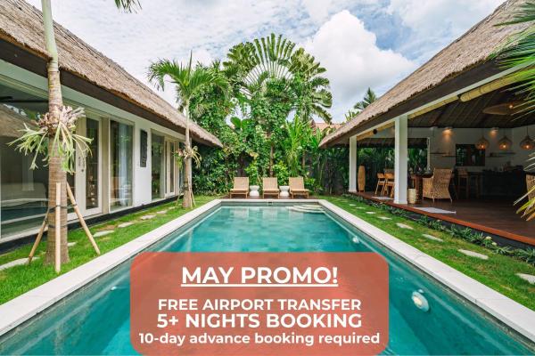 Tropical 4BR Villa in Quiet Babakan Near Berawa, Boek  Bali Hotels met Parkeerplaats, Parkeren