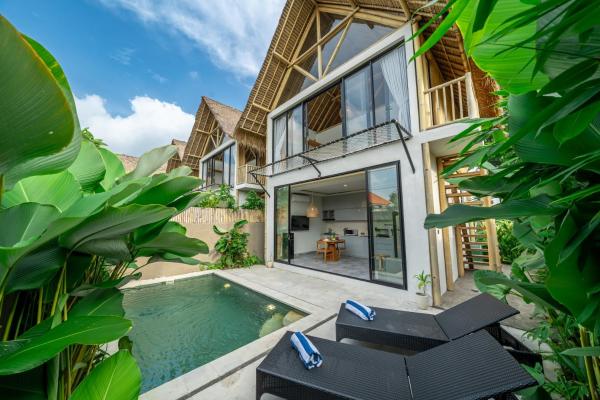 Chic Villa with Private Pool - Ricefield Serenity, Boek  Bali Hotels met een Zwembad, Zwembad