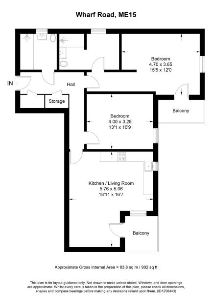 The Roost Group - 2 Bed Riverside Apartments, Boek Appartement Maidstone 