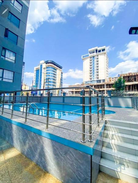 classy executive one bedroom apartment with swimming pool, fully equipped gym ample parking space and amazing scenic views, Boek Appartement Nairobi Nairobi