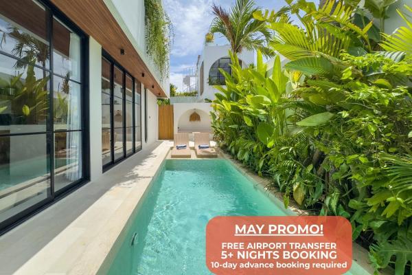 2BR Villa Near Cemagi Beach with Ricefield View, Boek  Cemagi Hotels met een Zwembad, Zwembad