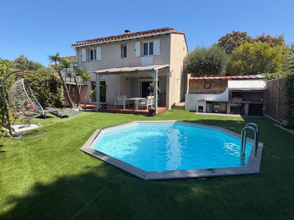 Villa avec piscine Quartier calme Idéale pour les familles, Boek  Hotels in Cabestany met zwembad, Zwembad